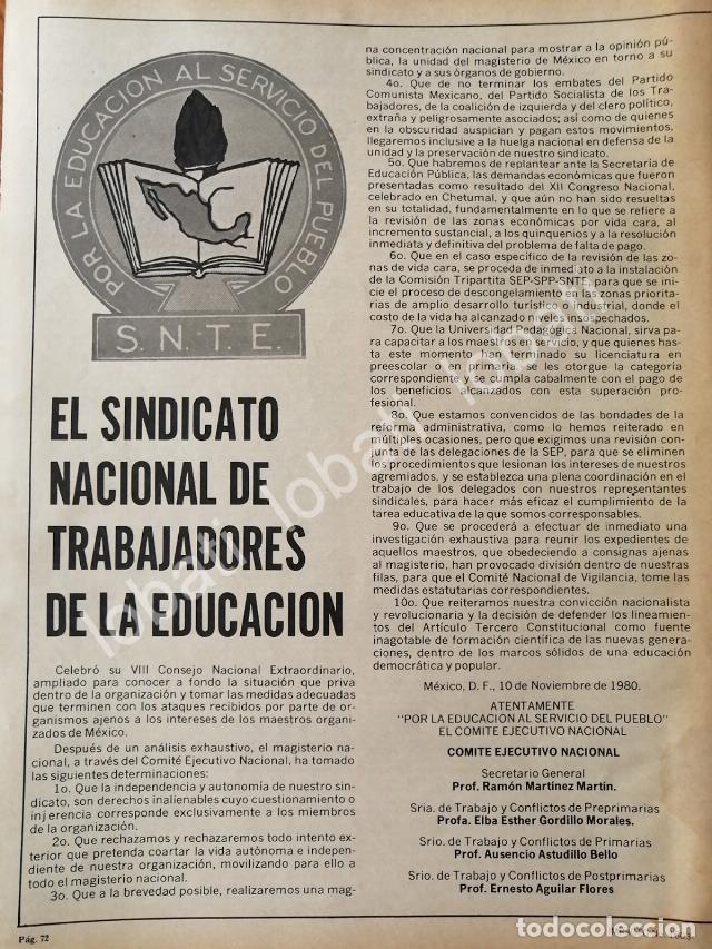 Coleccionismo de carteles: CARTEL ANTIGUO ORIGINAL DE S.N.T.E VIII CONSEJO NAC. EXTRAORDINARIO 1980 /71