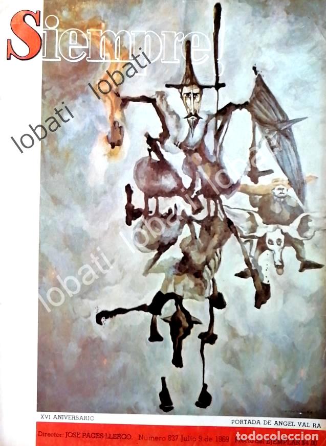 Poster collecting: CARTEL ANTIGUO ORIGINAL DE PORTADA RETRO DE ANGEL VALRA, EL QUIJOTE 1969 / ARTE / PINTORES