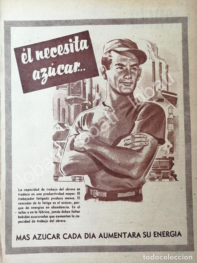 Collectionnisme d'affiches: CARTEL ANTIGUO ORIGINAL DE CAMPA&Ntilde;A NACIONAL DE CONSUMO DE AZUCAR 1955 / 385