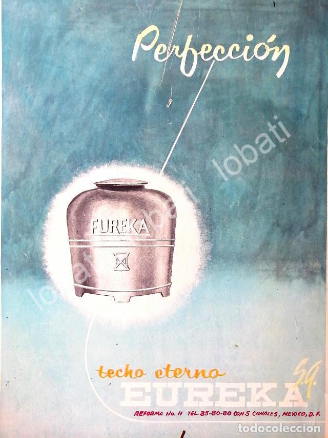 Collectionnisme d'affiches: CARTEL ANTIGUO ORIGINAL DE TECHO ETERNO EUREKA S.A PUBLICIDAD ARTISTICA 1956 /394