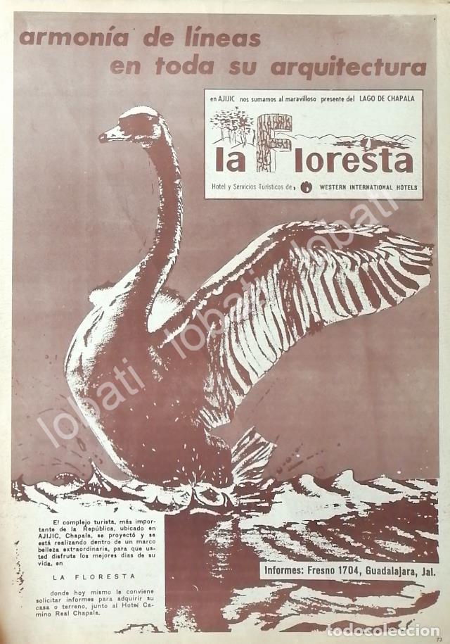 Collectionnisme d'affiches: CARTEL ANTIGUO ORIGINAL DE HOTEL LA FLORESTA, GUADALAJARA 1969 /406
