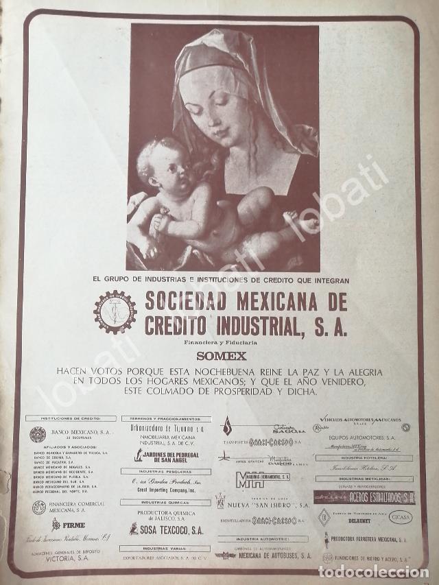 Collectionnisme d'affiches: CARTEL ANTIGUO ORIGINAL DE BANCO SOMEX 1969 /149