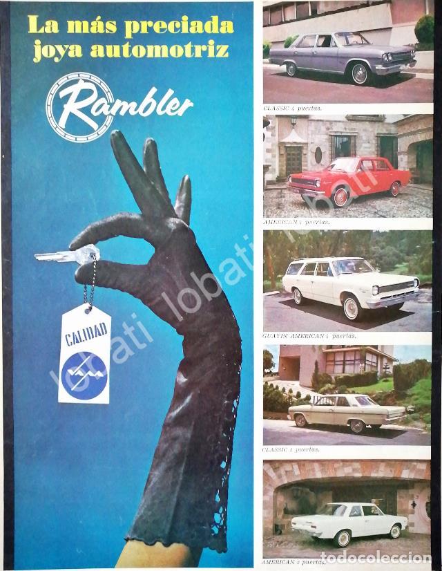 Sammeln von Plakaten: CARTEL ANTIGUO ORIGINAL DE AUTOS AMERICAN RAMBLER 1965 /212
