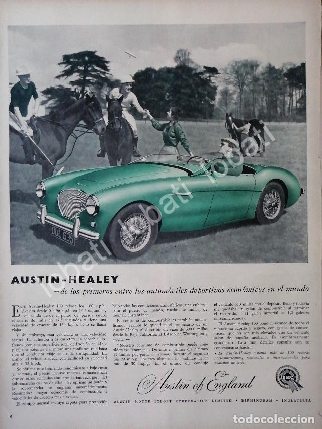 Sammeln von Plakaten: CARTEL ANTIGUO ORIGINAL DE AUTOS BMC AUSTIN HEALEY 100 1953 /250 MUY RARO