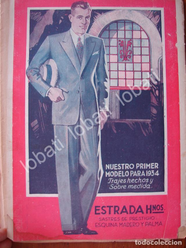 Sammeln von Plakaten: CARTEL ANTIGUO ORIGINAL DE SASTRERIA ESTRADA HERMANOS. 1934. MODAS / MUY RARO