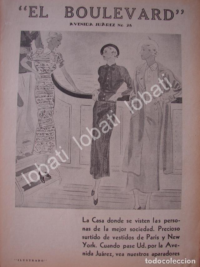 Sammeln von Plakaten: CARTEL ANTIGUO ORIGINAL DE TIENDA. BOUTIQUE EL BOULEVARD 1932. MODAS
