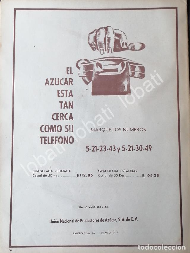Collezionismo di affissi: CARTEL ANTIGUO ORIGINAL DE UNION NACIONAL DE PRODUCTORES DE AZUCAR 1960s /502