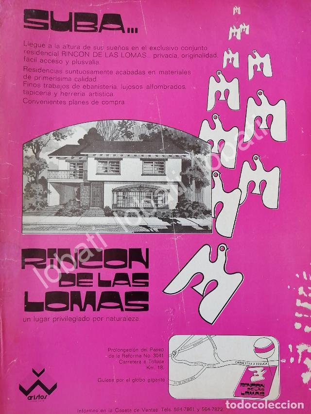 Sammeln von Plakaten: CARTEL ANTIGUO ORIGINAL DE INICIOS DE LA COLONIA RINCON DE LAS LOMAS 1976 /562 RARO