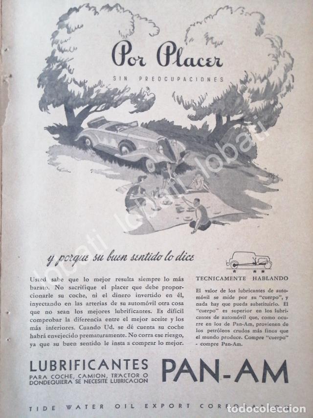 Sammeln von Plakaten: CARTEL ANTIGUO ORIGINAL DE ACEITES LUBRICANTES PAN-AM 1928 /20 MUY RARO
