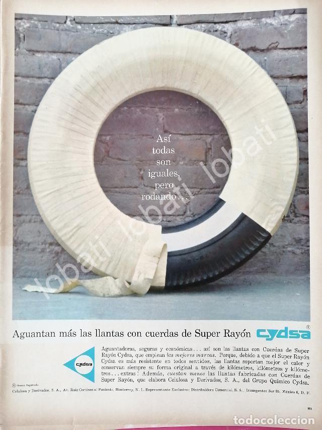 Sammeln von Plakaten: CARTEL ANTIGUO ORIGINAL DE SUPER RAYON DE CYDSA, CELULOSA Y DERIVADOS 1961 MONTERREY /596