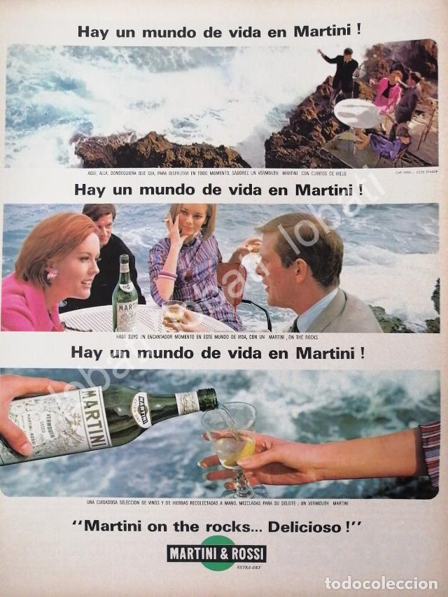 Poster collecting: CARTEL ANTIGUO ORIGINAL DE VINOS MARTINI VERMOUTH 1960s /366