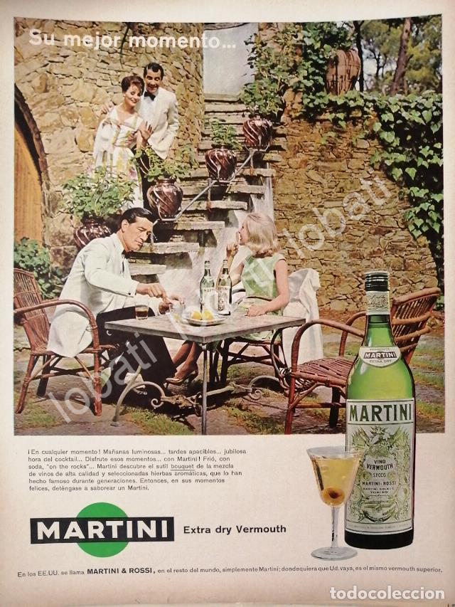 Poster collecting: CARTEL ANTIGUO ORIGINAL DE VINOS MARTINI VERMOUTH 1950s /372