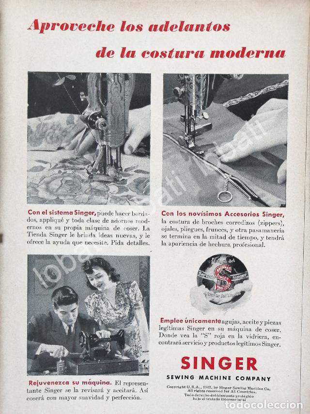 Collezionismo di affissi: CARTEL ANTIGUO ORIGINAL DE MINI CARTEL. MAQUINAS DE COSER SINGER 1950s /237