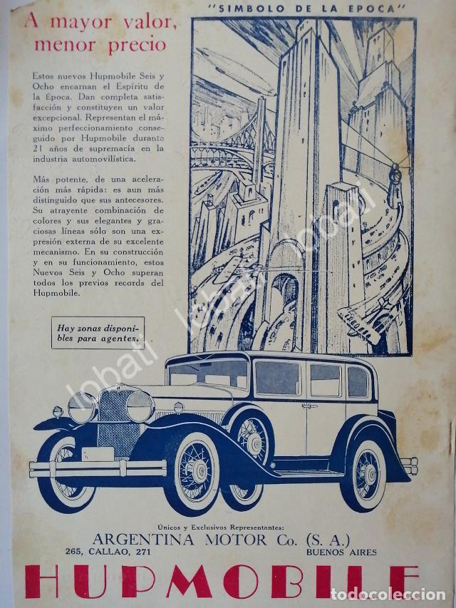 Colecionismo de cartazes: CARTEL ANTIGUO ORIGINAL DE AUTOS HUPMOBILE SEDAN 1927 /117