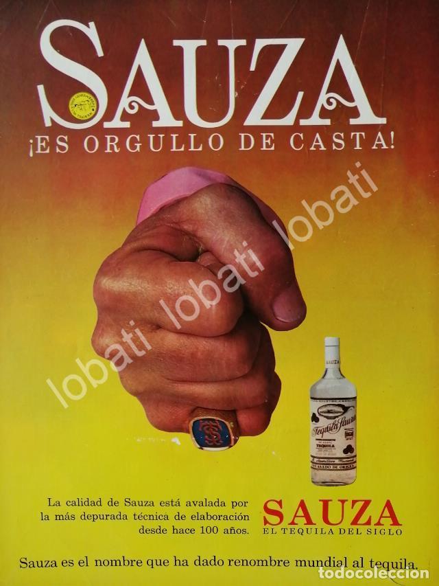 Colecionismo de cartazes: CARTEL ANTIGUO ORIGINAL DE TEQUILA SAUZA 100 ANIVERSARIO /V347