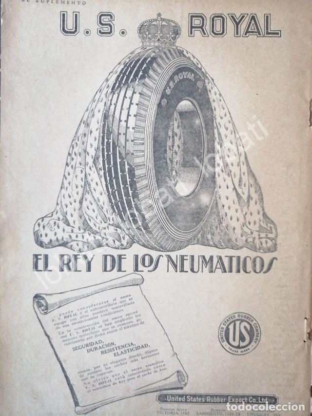 Poster collecting: CARTEL ANTIGUO ORIGINAL DE LLANTAS U.S ROYAL 1926 /13