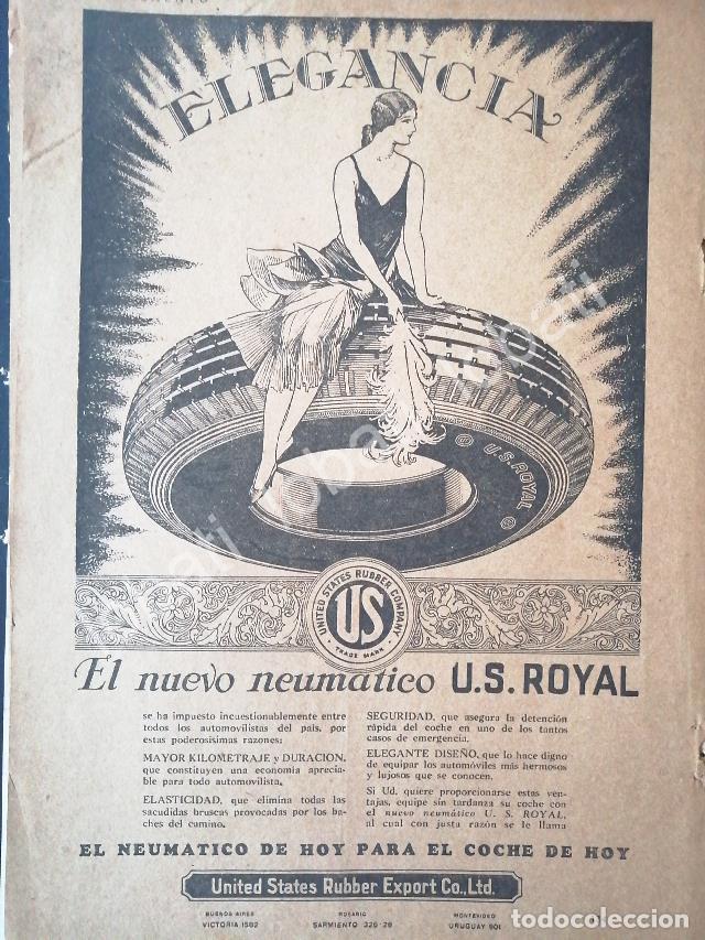 Poster collecting: CARTEL ANTIGUO ORIGINAL DE LLANTAS U.S ROYAL. UNITED STATES RUBBER 1927 /14