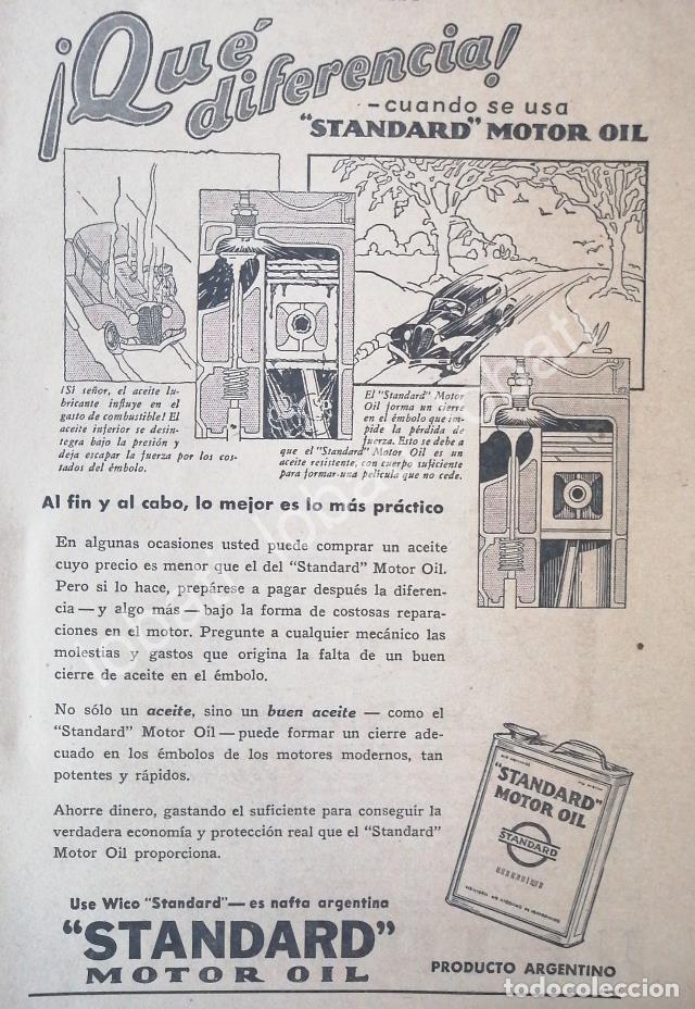 Poster collecting: CARTEL ANTIGUO ORIGINAL DE ACEITES LUBRICANTES STANDAR. MOTOR OIL 1926 /18