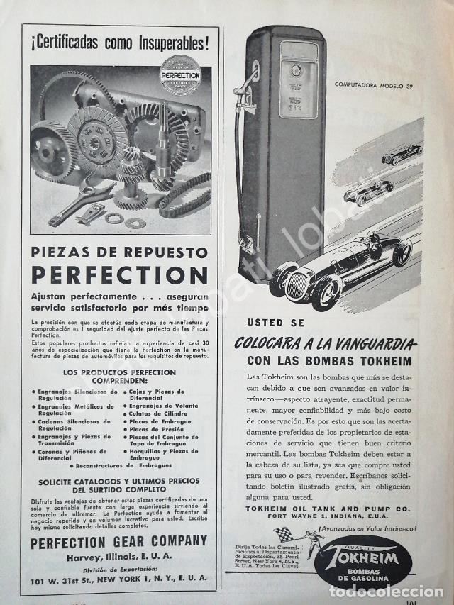 Sammeln von Plakaten: CARTEL ANTIGUO ORIGINAL DE BOMBAS D EGASOLINA TOKHEIM Y OTROS 1949 /21