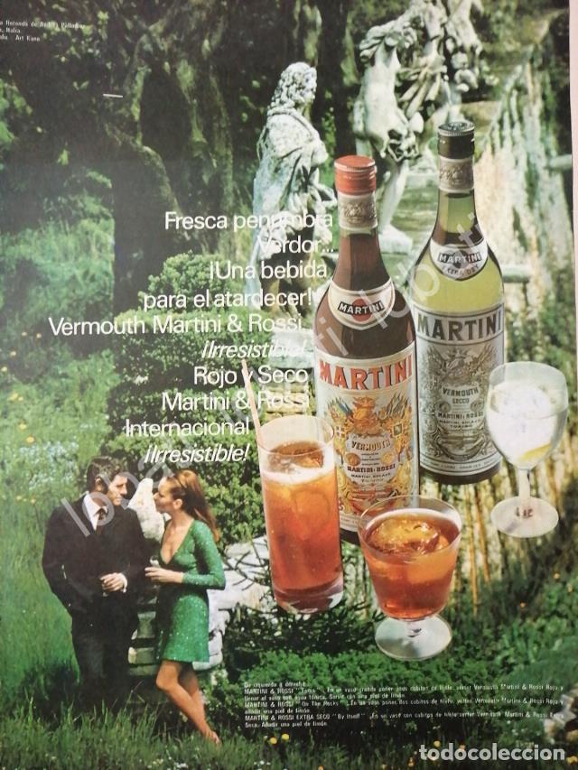 Sammeln von Plakaten: CARTEL ANTIGUO ORIGINAL DE VINOS MARTINI VERMOUTH 1960s /369