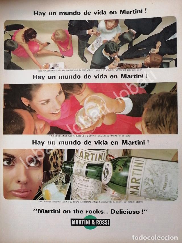 Sammeln von Plakaten: CARTEL ANTIGUO ORIGINAL DE VINOS MARTINI VERMOUTH 1960s /379