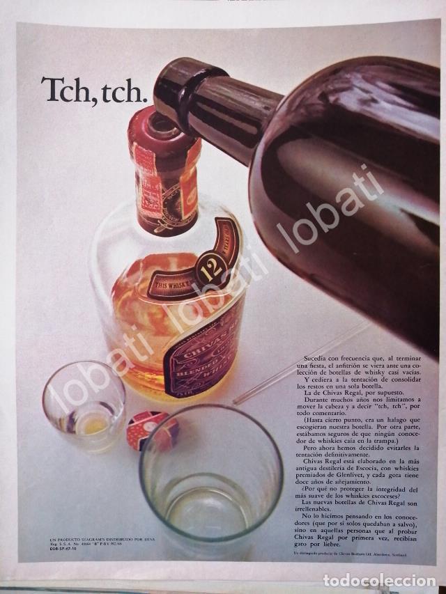 Poster collecting: CARTEL ANTIGUO ORIGINAL DE VINOS WHISKY CHIVAS REGAL 12 A&Ntilde;OS 1960s /410
