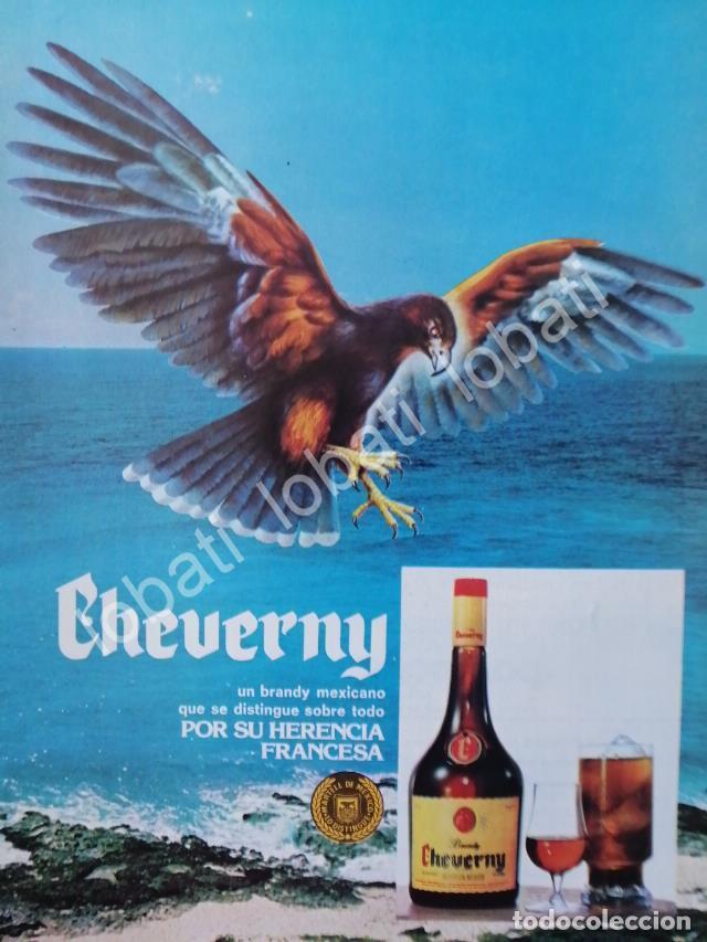 Sammeln von Plakaten: CARTEL ANTIGUO ORIGINAL DE VINOS. BRANDY CHEVERNY 1970s /525 25X17 CMS