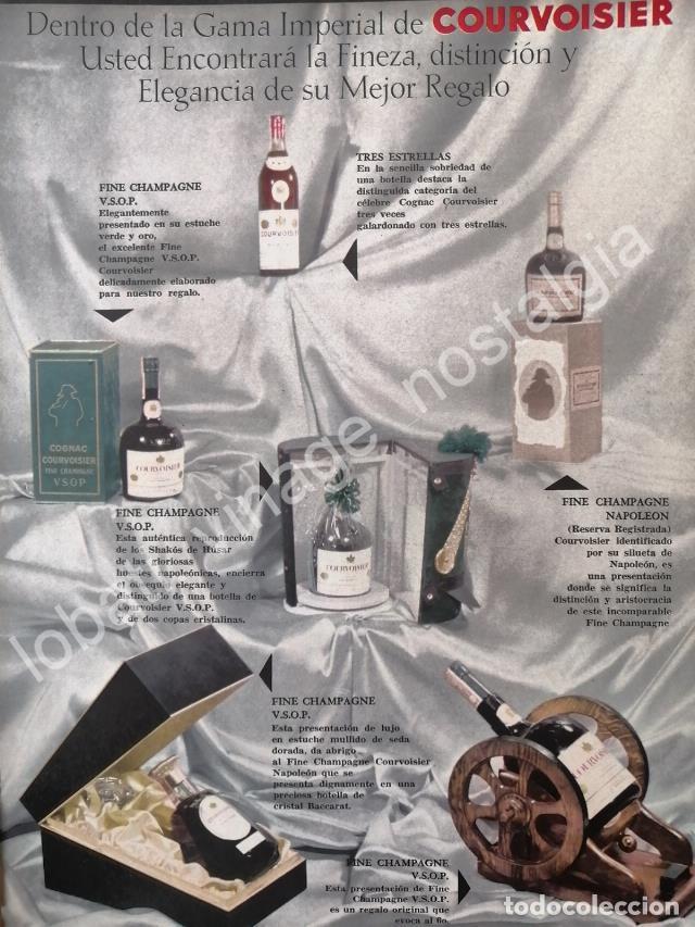 Poster collecting: CARTEL ANTIGUO ORIGINAL DE VINOS Y COGNAC COURVOISIER 1967 /V251
