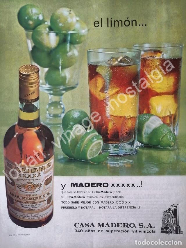 Sammeln von Plakaten: CARTEL ANTIGUO ORIGINAL DE BRANDY MADERO XXXXX 1967, CASA MADERO /V276