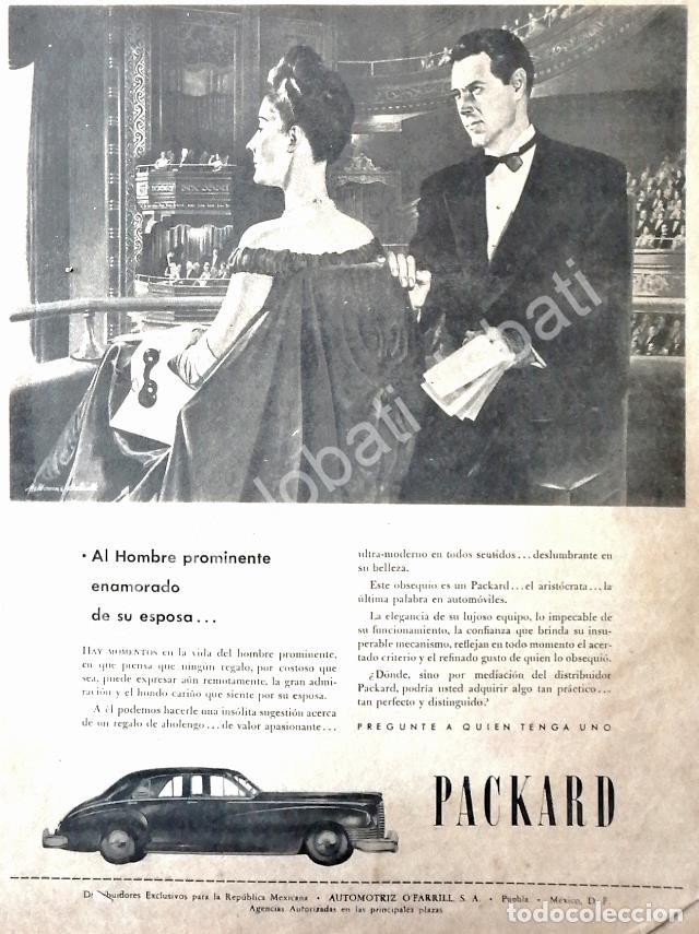 Collectionnisme d'affiches: CARTEL ANTIGUO ORIGINAL DE AUTOS PACKARD 1945 /377