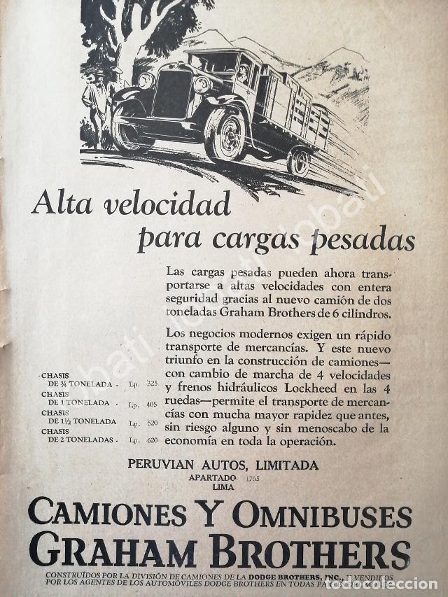 Collectionnisme d'affiches: CARTEL ANTIGUO ORIGINAL DE AUTOS CAMIONES GRAHAM BROTHERS 1926 /393 MUY RARO