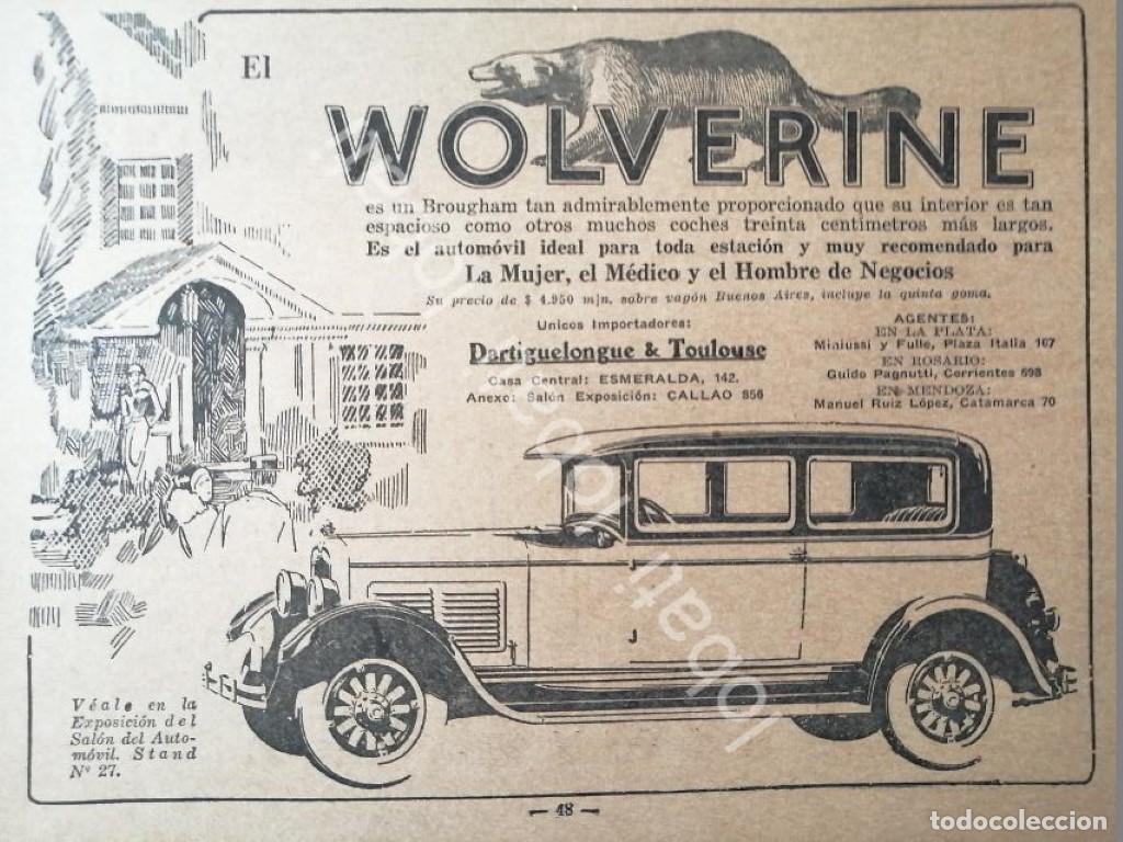 Collezionismo di affissi: CARTEL ANTIGUO ORIGINAL DE AUTOS REO BROUGHAM WOLVERINE 1929 /407 MUY RARO