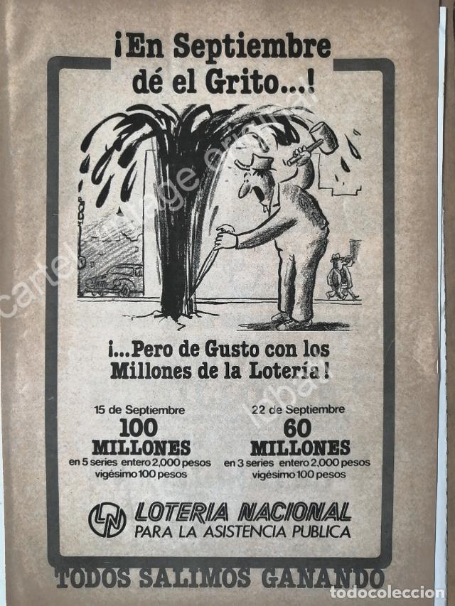 Collezionismo di affissi: CARTEL ANTIGUO ORIGINAL DE LOTERIA NACIONAL. 1970s DIBUJO ABEL QUEZADA /113