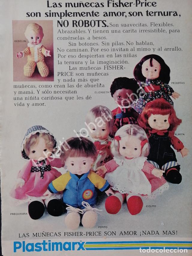 Collectionnisme d'affiches: CARTEL ANTIGUO ORIGINAL DE MU&Ntilde;ECAS PHISHER PRICE, PEPITO, CARLIN Y OTROS 1982 PLASTIMARX