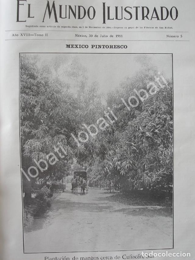 Collectionnisme d'affiches: PORTADA ANTIGUA ORIGINAL 1911 PLANTACION DE MANGOS CULIACAN SINALOA /LDM