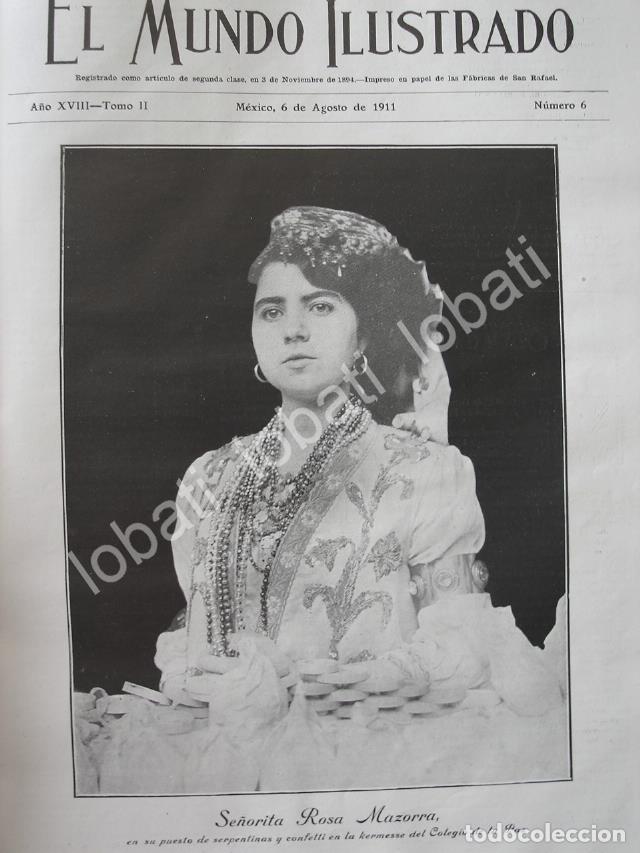 Collectionnisme d'affiches: PORTADA ANTIGUA ORIGINAL 1911 ROSA MAZORRA, DEL COLEGIO DE LA PAZ /ASM