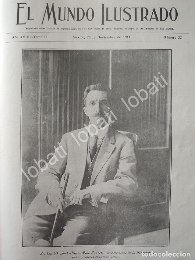 Poster collecting: PORTADA ANTIGUA ORIGINAL 1911 DON. JOSE MARIA PINO SUAREZ / PLT