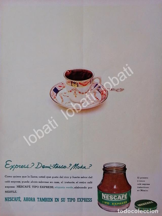 Collezionismo di affissi: CARTEL ANTIGUO ORIGINAL DE CAFE NESCAFE 1963 /32