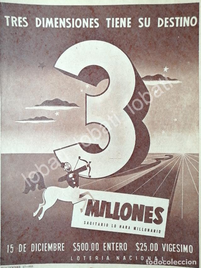 Poster collecting: CARTEL ANTIGUO ORIGINAL DE LOTERIA NACIONAL DICIEMBRE 1953 /161