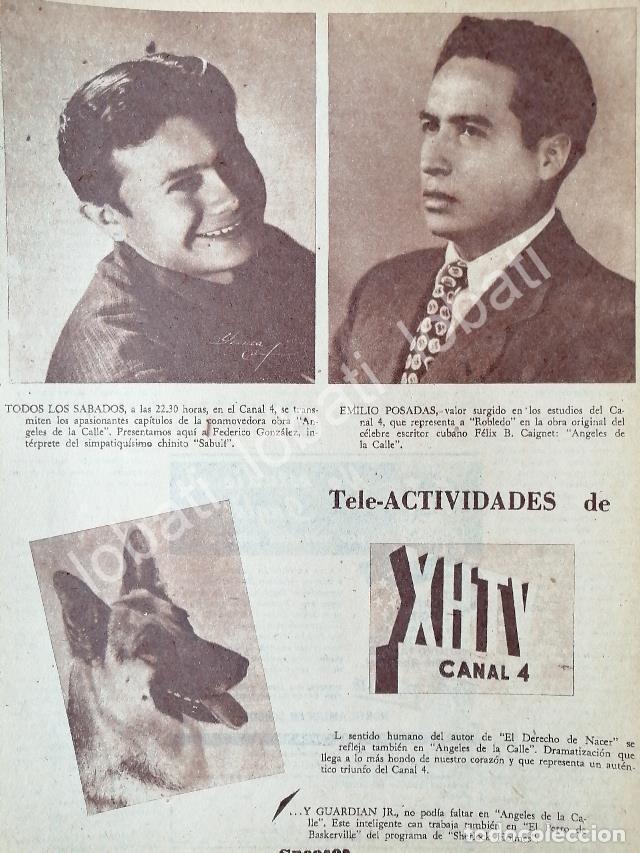 Poster collecting: CARTEL ANTIGUO ORIGINAL DE EMILIO PASADAS EN RADIO DIFUSORA XHTV 1953 /41 /FEP