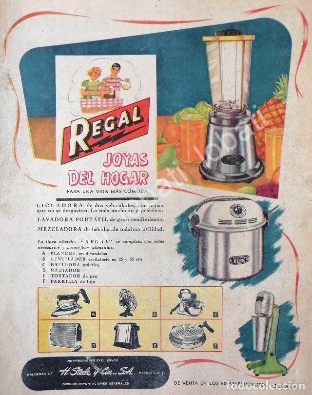 Poster collecting: CARTEL ANTIGUO ORIGINAL DE ELECTRODOMESTICOS REGAL 1953 H. STEELE Y CIA. /8