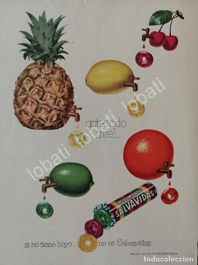 Poster collecting: CARTEL ANTIGUO ORIGINAL DE DULCES SALVAVIDAS 1944 /72