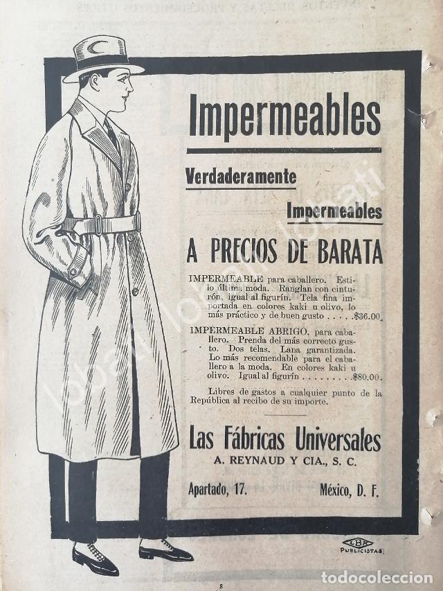 Poster collecting: CARTEL ANTIGUO ORIGINAL DE TIENDAS LA FABRICAS UNIVERSALES, ABRIGOS 1920 /219