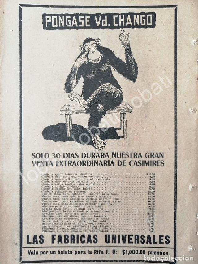 Poster collecting: CARTEL ANTIGUO ORIGINAL DE TIENDAS LAS FABRICAS UNIVERSALES, 1920 /224