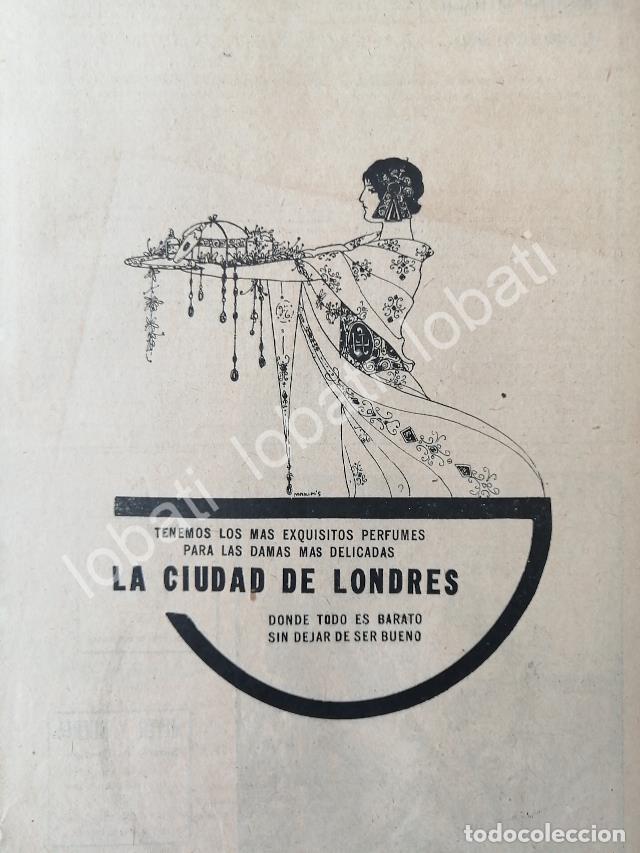 Poster collecting: CARTEL ANTIGUO ORIGINAL DE AFICHE ART NOUVEAU TIENDAS LA CIUDAD DE LONDRES, 1920 /226
