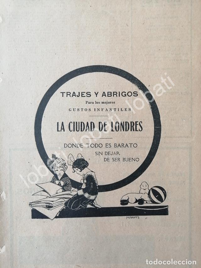 Poster collecting: CARTEL ANTIGUO ORIGINAL DE AFICHE ART NOUVEAU TIENDAS LA CIUDAD DE LONDRES, 1920 /229