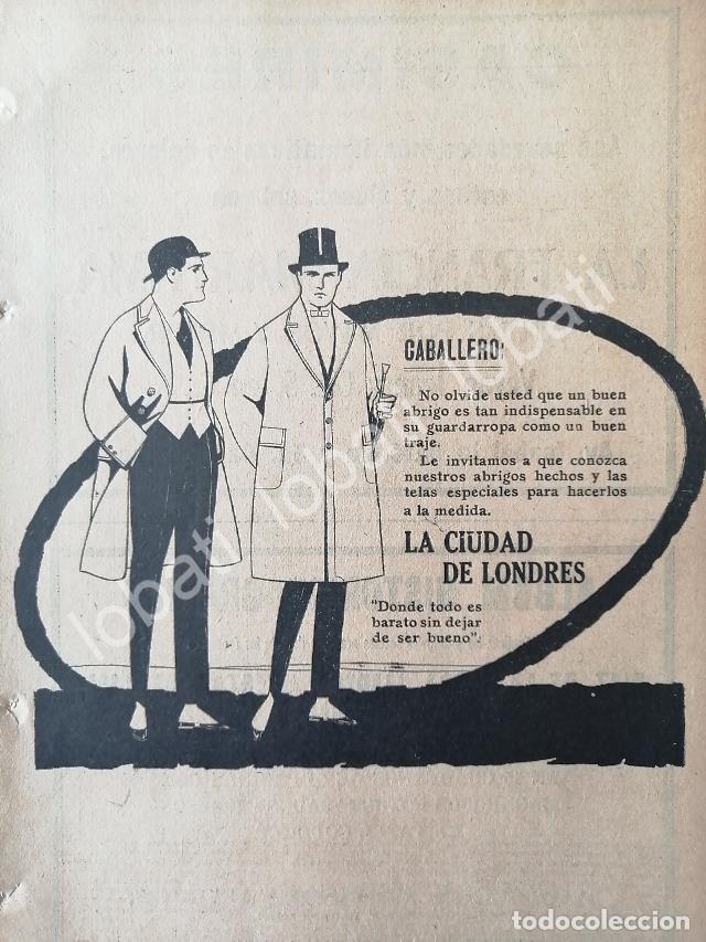 Poster collecting: CARTEL ANTIGUO ORIGINAL DE TIENDAS LA CIUDAD DE LONDRES, 1920 /230