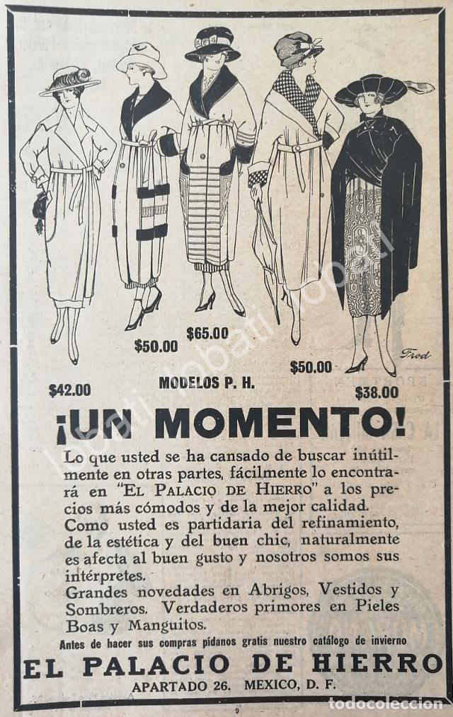 Poster collecting: CARTEL ANTIGUO ORIGINAL DE TIENDAS EL PALACIO DE HIERRO, MODAS 1920-21 /236