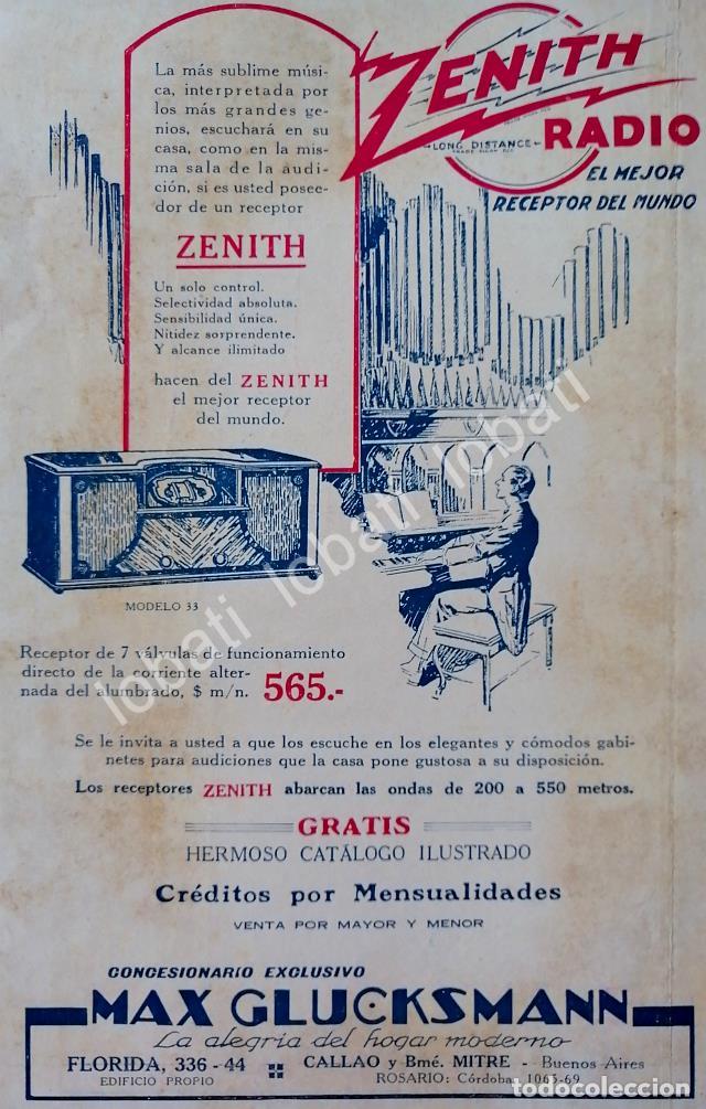 Poster collecting: CARTEL ANTIGUO ORIGINAL DE RADIOS ZENITH 1929 /77