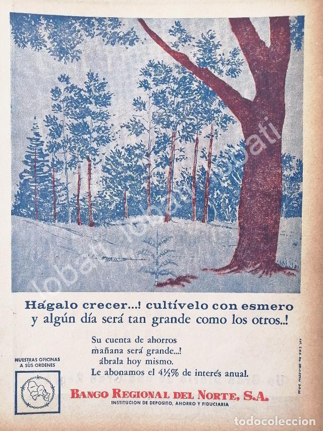 Poster collecting: CARTEL ANTIGUO ORIGINAL DE BANCO REGIONAL DEL NORTE, MONTERREY 1968 /261